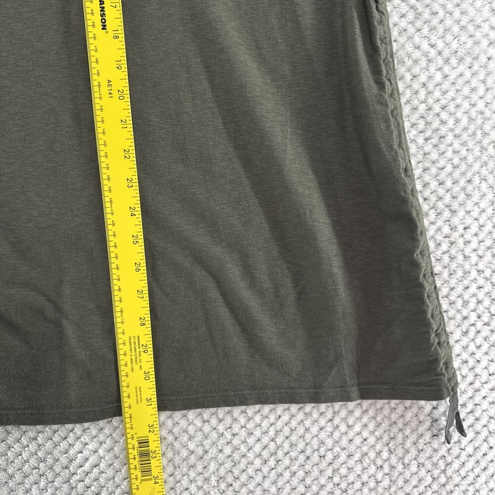Purejill by J Jill Midi Skirt Women XS Petite Green PJ Easy Knit Side -Tie Skirt - Picture 5 of 9